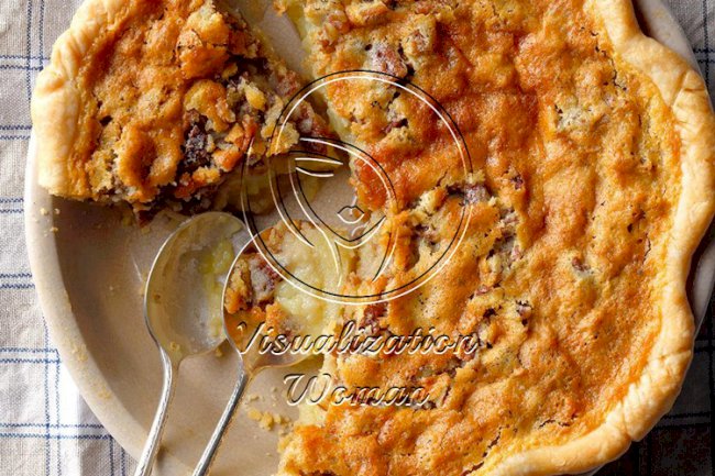 Buttermilk Pie with Pecans