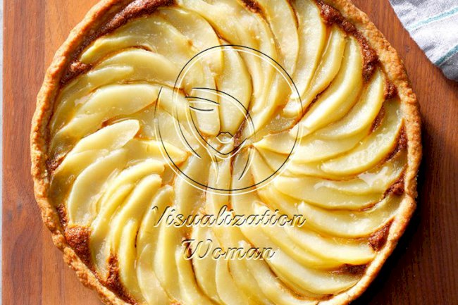 Chocolate Pear Hazelnut Tart