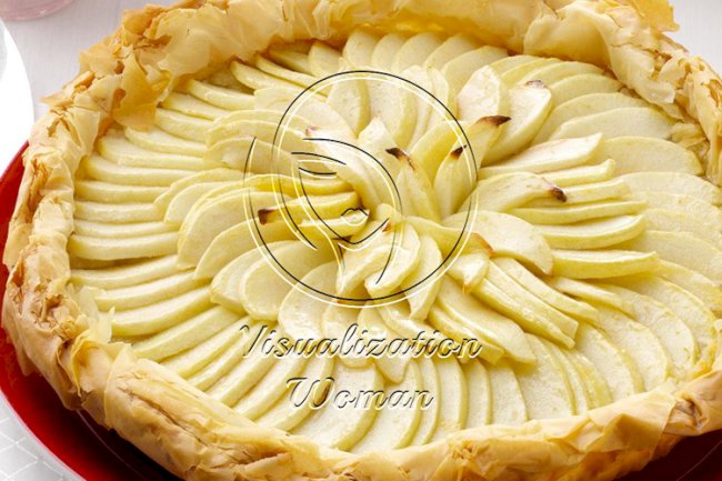 Apple Frangipane Phyllo Tart