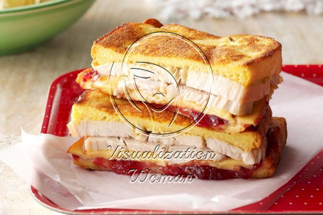 Turkey-Cranberry Monte Cristo