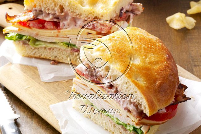 Turkey Focaccia Club