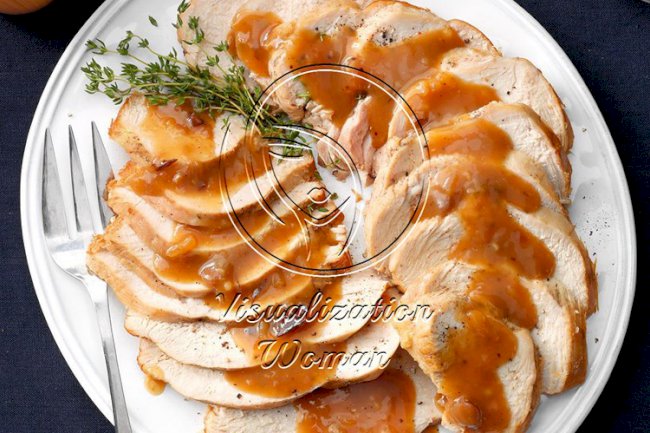 Slow-Cooker Turkey Breast with Cranberry Gravy