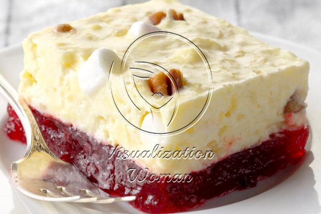 Layered Cranberry Gelatin Salad