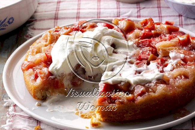 Rhubarb Upside-Down Cake