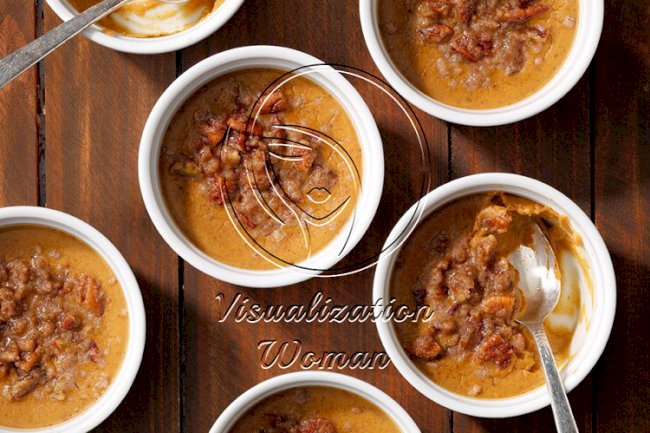 Pumpkin Pecan Custard