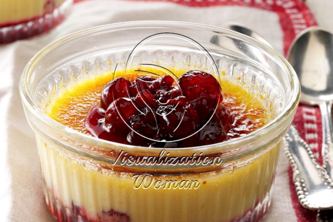 Cranberry Creme Brulee