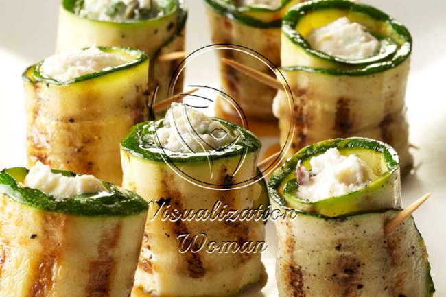 Zucchini & Cheese Roulades
