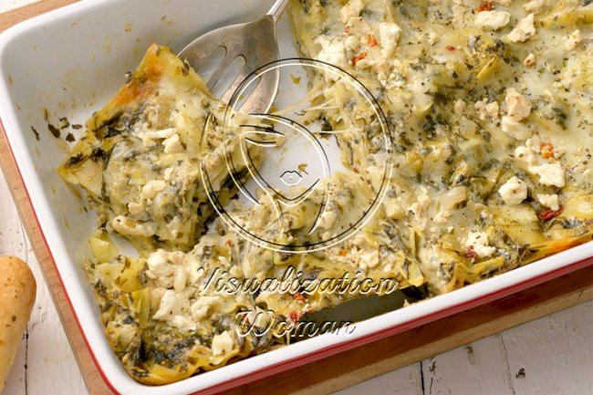 Artichoke Spinach Lasagna