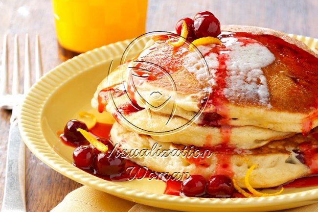Cranberry Orange Pancakes