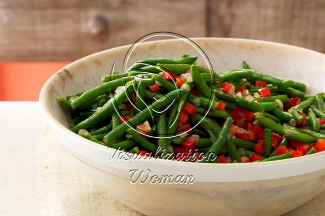 Green Beans with Peppers