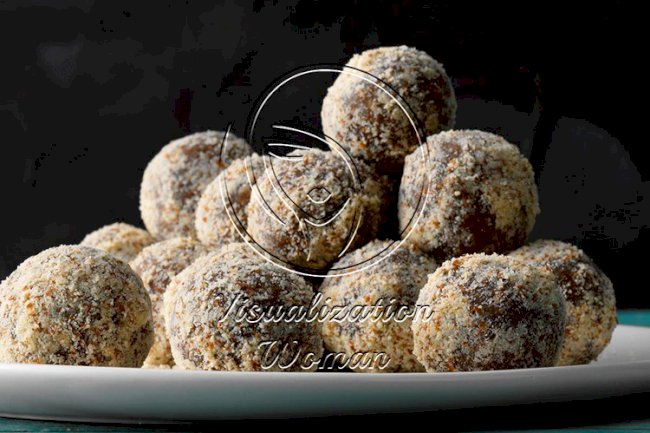 Almond-Pecan Date Truffles