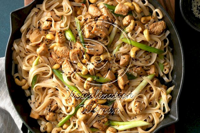 Cashew Chicken with Noodles