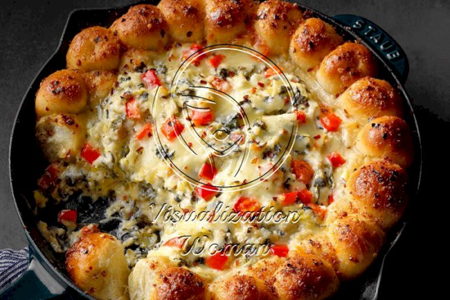 Three Cheese Artichoke & Spinach Dip