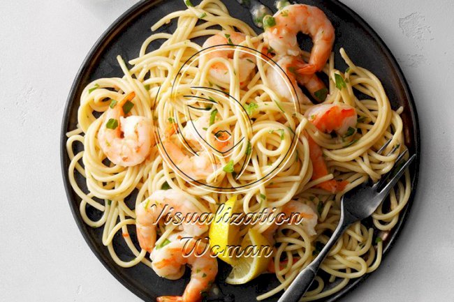 Garlic Shrimp Spaghetti