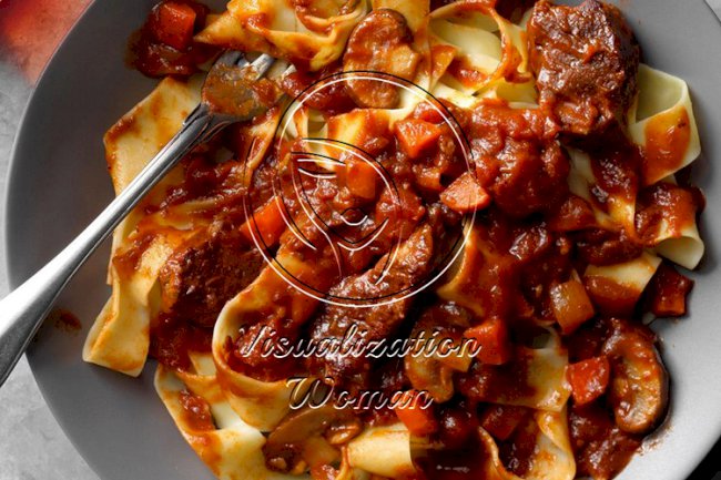 Slow-Cooker Short Rib Ragu over Pappardelle