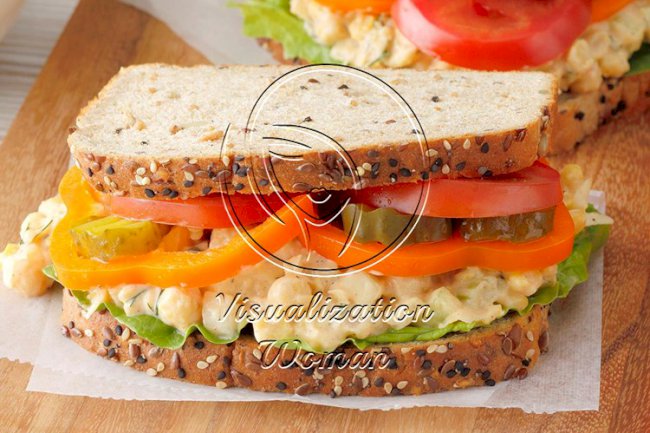 Dilly Chickpea Salad Sandwiches