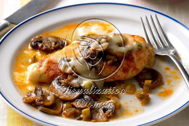 Baked Chicken and Mushrooms