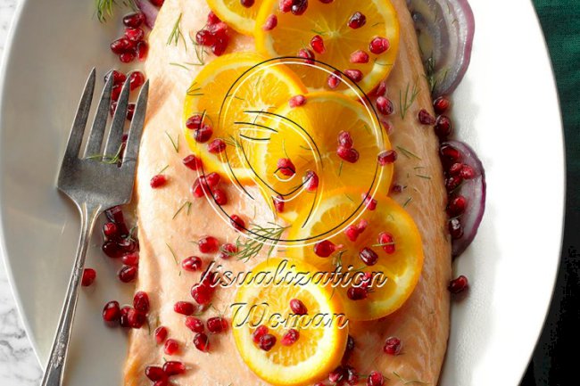 Orange Pomegranate Salmon
