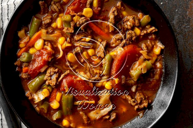 Vegetable Soup with Hamburger