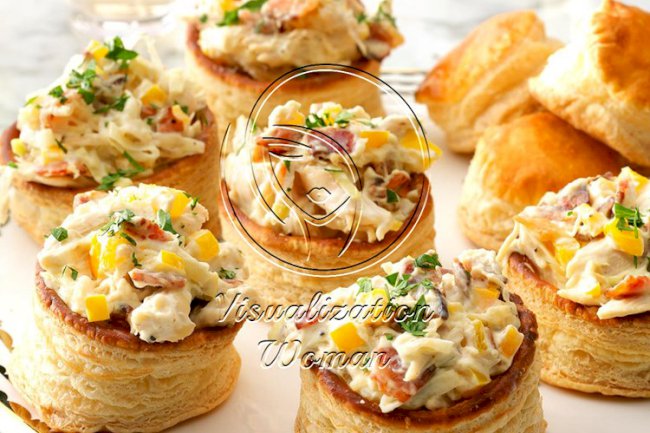 Creamy Chicken Vol-au-Vent