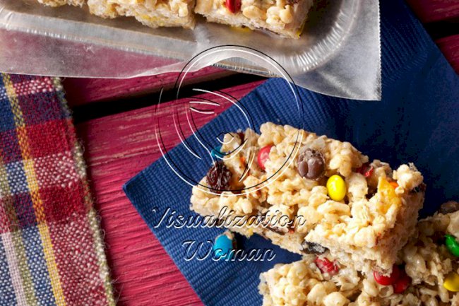 No-Bake Cereal Cookie Bars