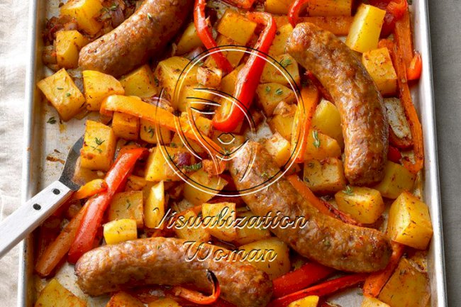 Potato and Pepper Sausage Bake
