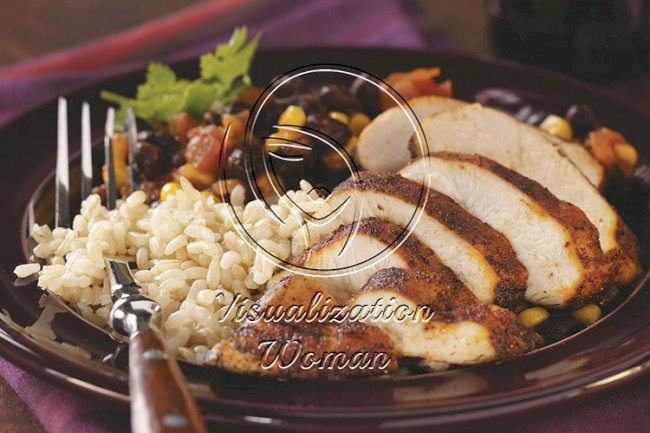 Black Bean Chicken with Rice for Two