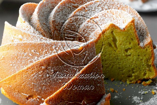 Easy Pistachio Tube Cake