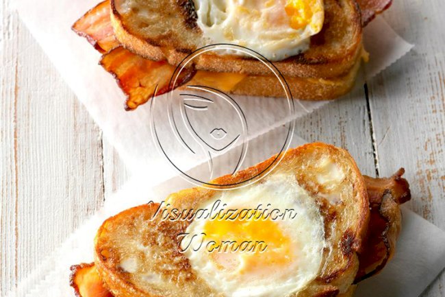 Toad in the Hole Bacon Sandwich