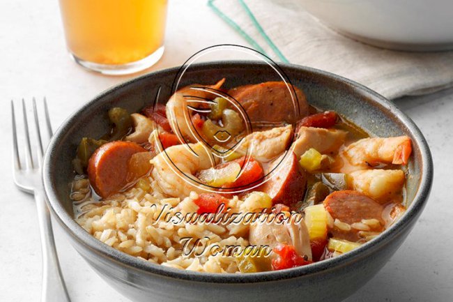Meaty Slow-Cooked Jambalaya
