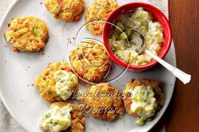 Air-Fryer Wasabi Crab Cakes