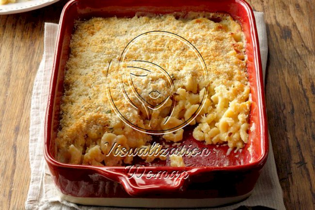 Crunchy White Baked Macaroni & Cheese