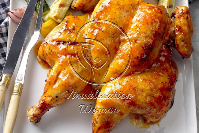 Glazed Spatchcocked Chicken