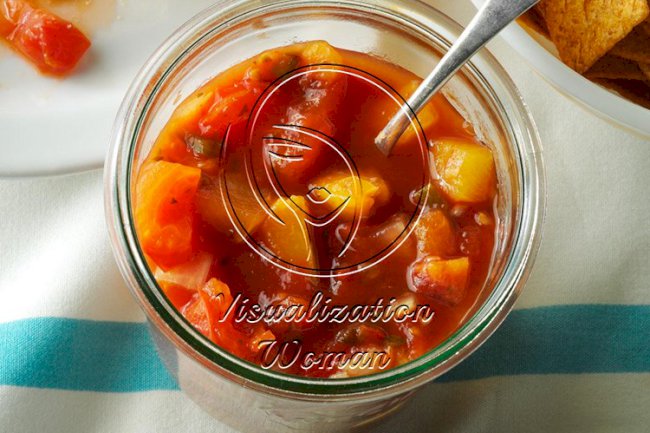 Slow-Cooked Peach Salsa