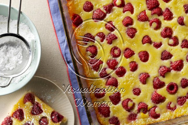 Raspberry Custard Kuchen