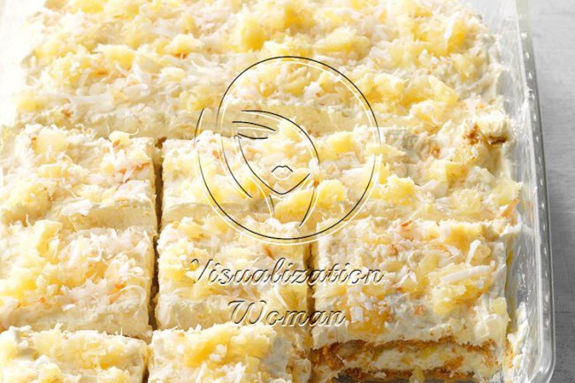 Pina Colada Icebox Cake