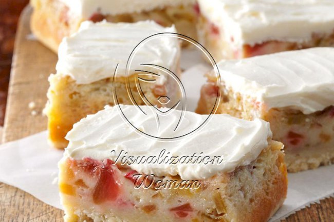 Rhubarb Custard Bars