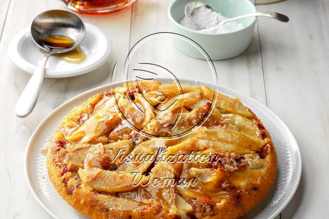 Upside-Down Apple Bacon Pancake