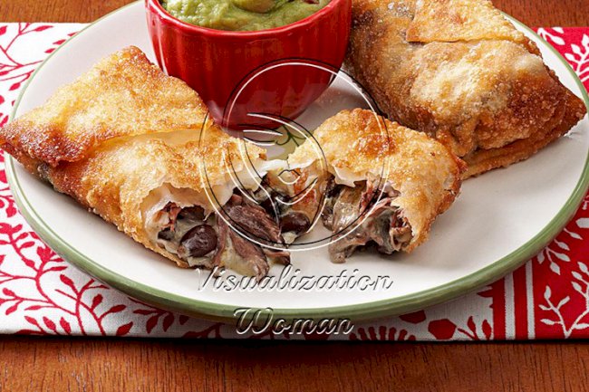 Mini Beef Chimichangas