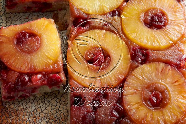 Cranberry Pineapple Upside-Down Cake