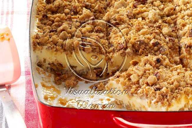 Caramel Pecan Ice Cream Dessert