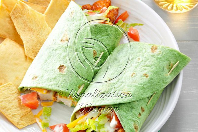 Buffalo Chicken Wraps