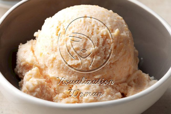 Buttermilk Peach Ice Cream