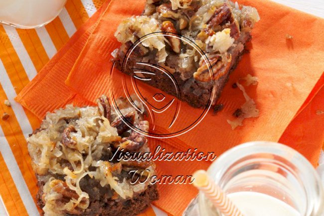 German Chocolate Brownies