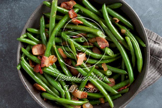 Quick Green Beans with Bacon