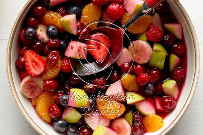 Festive Cranberry Fruit Salad