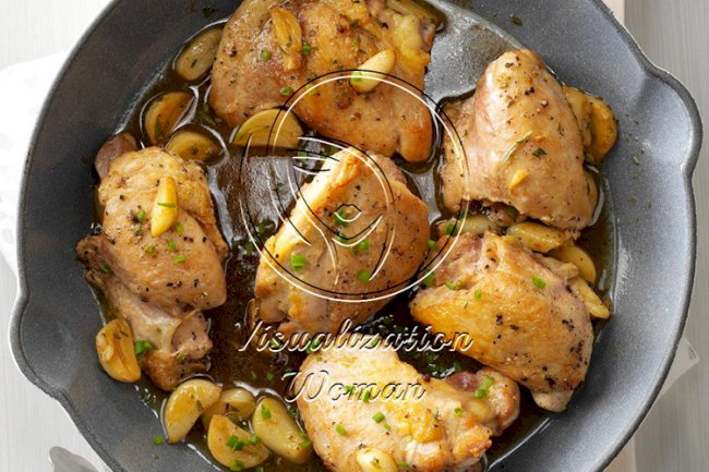 Chicken & Garlic with Fresh Herbs