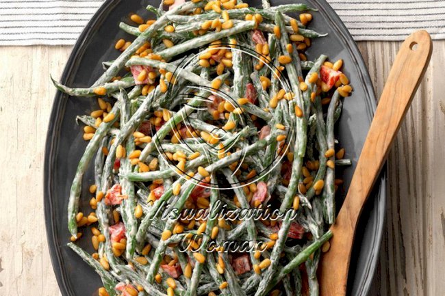 Roasted Red Pepper Green Beans