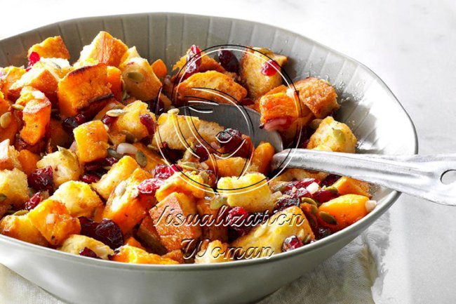 Roasted Butternut Squash Panzanella