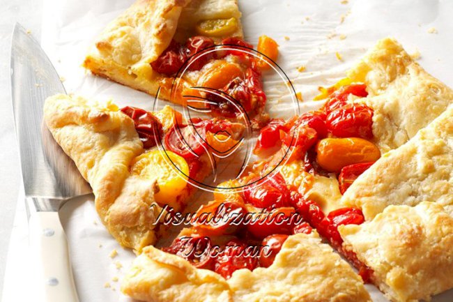 Heirloom Tomato Galette with Pecorino